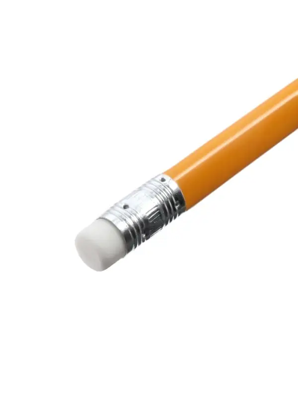 Набор карандашей чернографитных Calligrata. Classic, 12 штук, HB, с ластиком, трёхгранные, пластиковые, оранжевый корпус