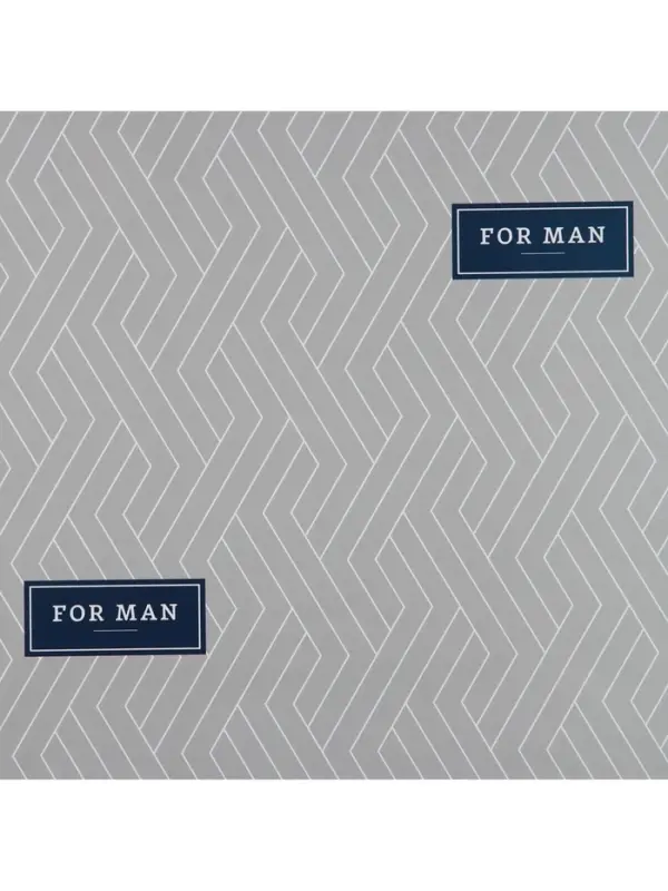 Бумага упаковочная глянцевая двухсторонняя «For man», 70 х 100 см