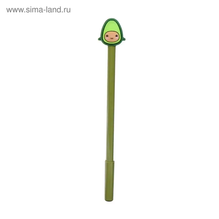 Ручка-прикол Calligrata &laquo;Авокадо&raquo;, синий стержень, гелевая