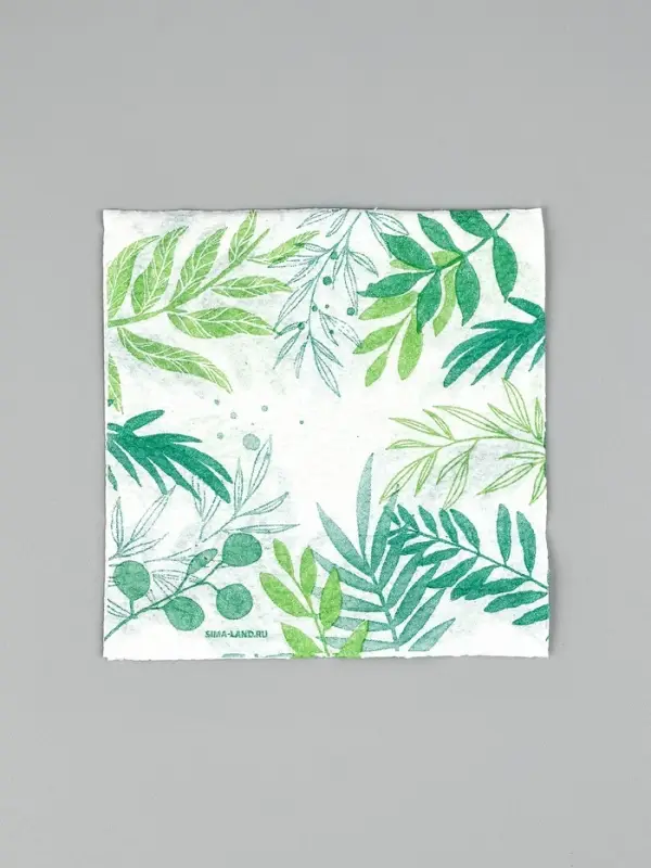 Салфетки бумажные однослойные «Узоры природы», 24х24 см, 50 шт Салфетки бумажные однослойные «Узоры природы», 24х24 см, 50 шт