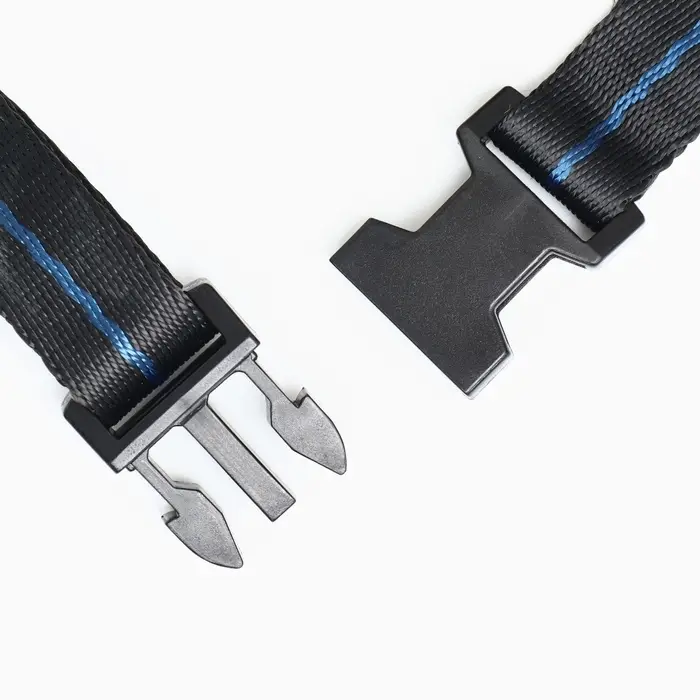 Намордник для собак №6, ДН 13 см, ОМ 41 см, с трехсторонним ремешком, каучук, чёрный