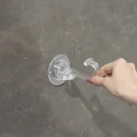 Держатель - крючок самоклеящийся Доляна Elemental, 11&times;6.5&times;6.5 см, прозрачный