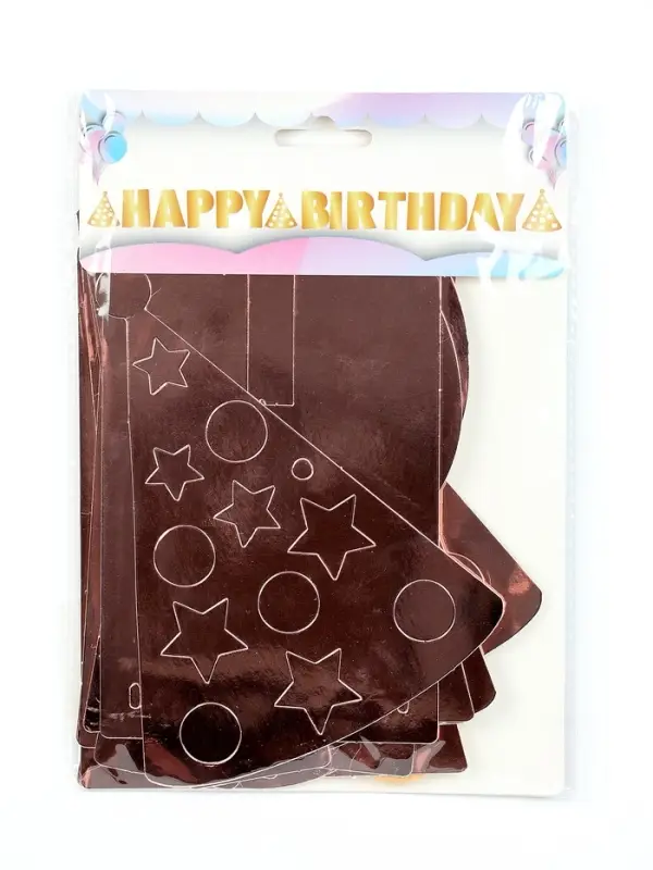 Гирлянда  Гирлянда "Happy Birthday" розовое золото