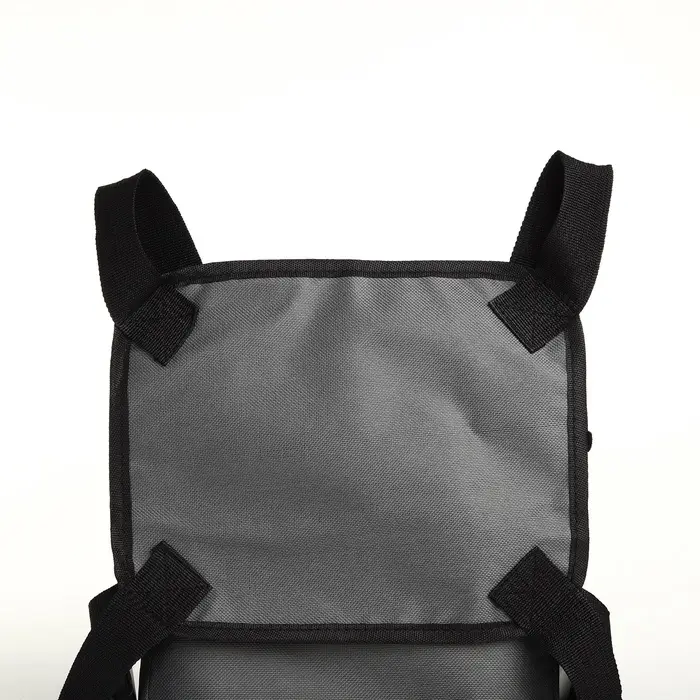 Сумка нагрудная на молнии, наружный карман, 21×3.5×16 см, серая Сумка нагрудная на молнии, наружный карман, 21×3.5×16 см, серая