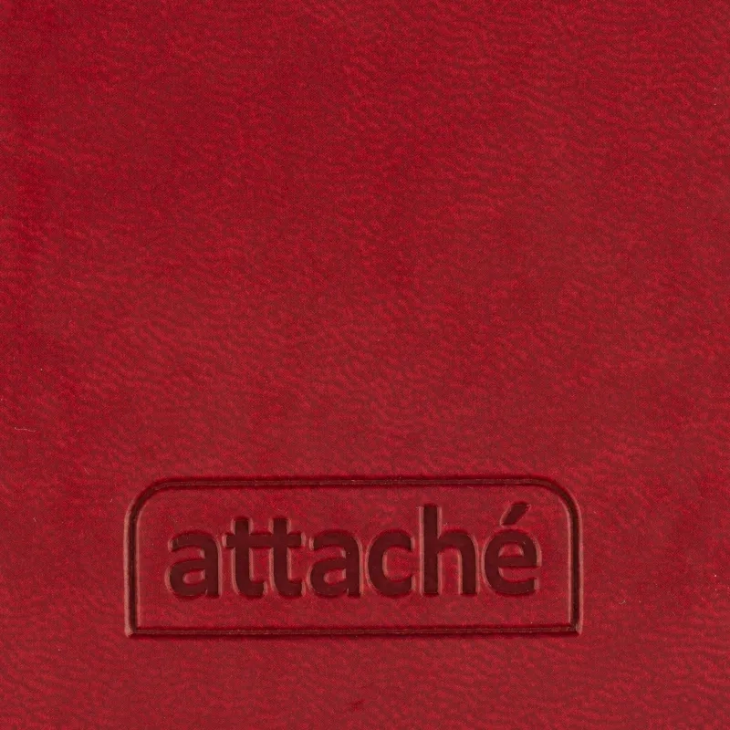 Еженедельник датированный 2026 АТТАСНЕ 64л, 90х160мм, карм.гор., Сиам бордо