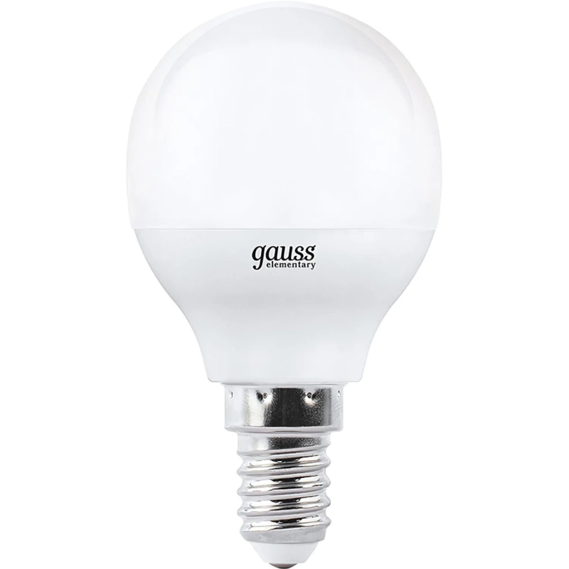 Лампа светодиодная Gauss LED Elementary Шар 6Вт E14 4100K (53126)