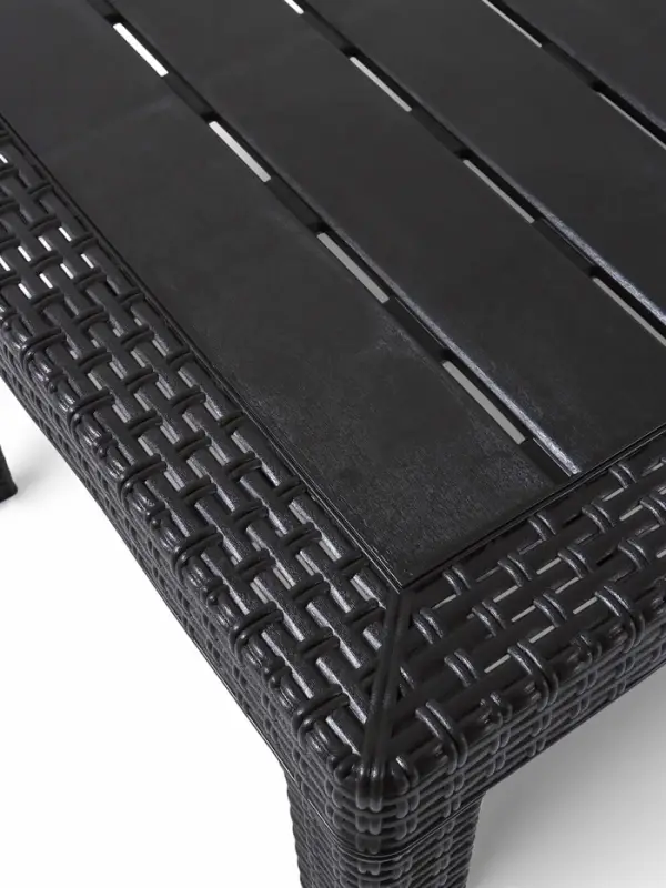 Стол садовый Rattan, 153.2&times;78.9&times;70.1 см, пластиковый, цвет горький шоколад