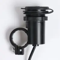 Зарядное устройство на руль мотоцикла, USB, 1.5 А, 24 В, провод 120 см