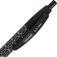 Ручка шариковая автомат. Attache Comfort чер.к,softtouch,масл,0,5,син