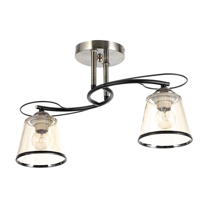 Люстра Люстра "Каэль" 2хЕ27 40Вт черно-бронзовый 40х28 см