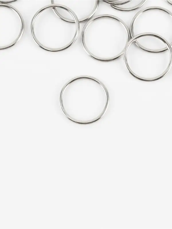 Кольцо для бретелей, металлическое, 15 мм, 20 шт., цвет серебряный Кольцо для бретелей, металлическое, 15 мм, 20 шт., цвет серебряный