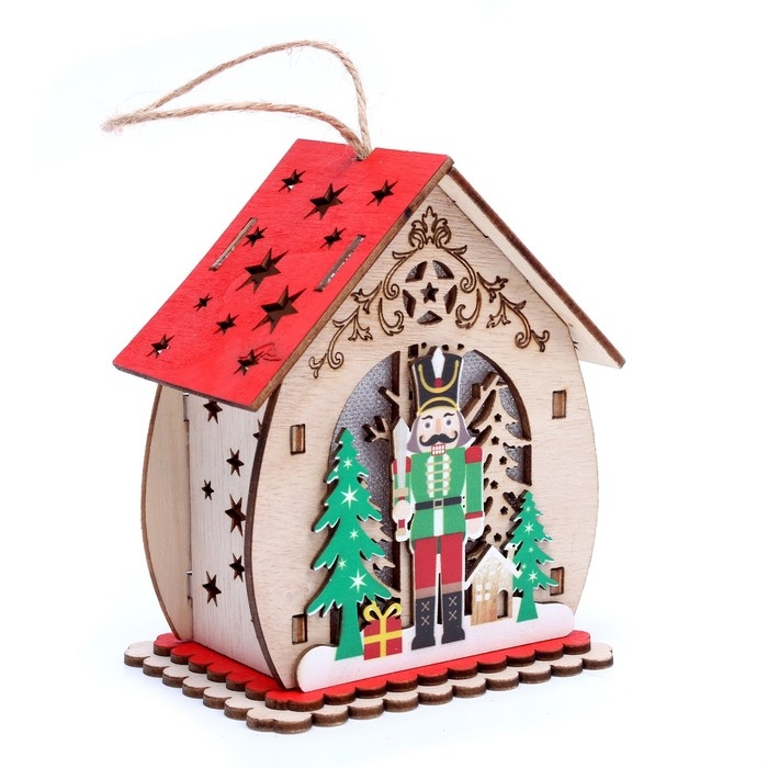 Новогодний декор с подсветкой «Щелкунчик» 9 × 7 × 11 см Новогодний декор с подсветкой «Щелкунчик» 9 × 7 × 11 см