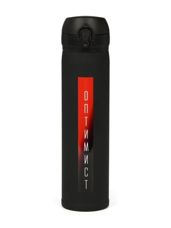 Термос «Мастер К. Оптимист», 500 мл, чёрный