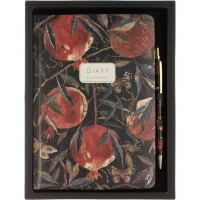 Набор подарочный ежедневник недат. А5+ с ручкой, Гранат, 3-744/02-5