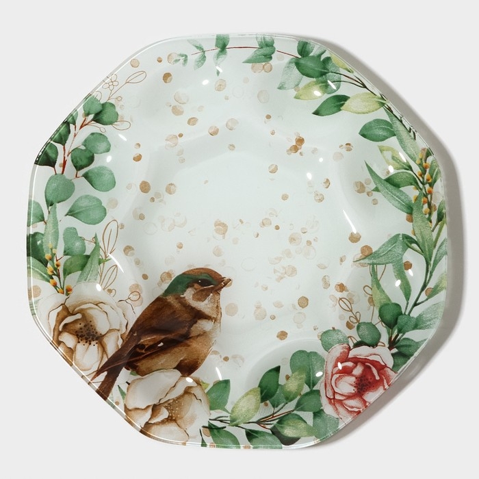 Подставка стеклянная для яиц Доляна «Птичка», 8 ячеек, 22×22 см Подставка стеклянная для яиц Доляна «Птичка», 8 ячеек, 22×22 см