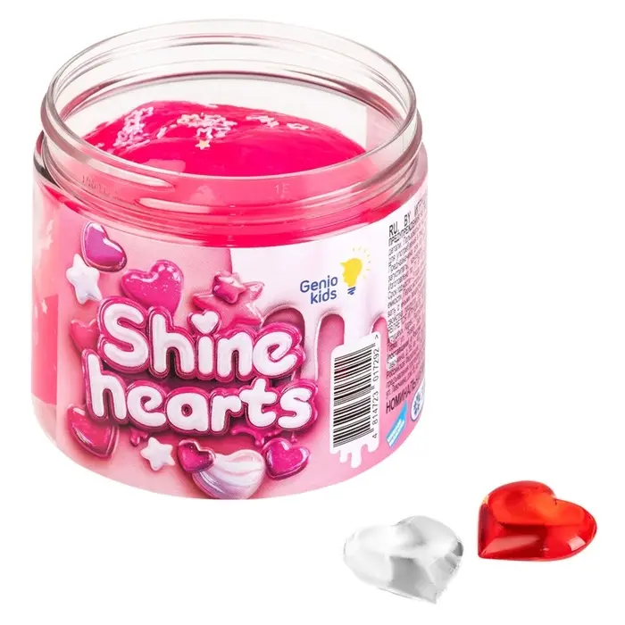 Слайм "Мялка-жмялка", розовый, с посыпкой и фигуркой, 180 г SLI64