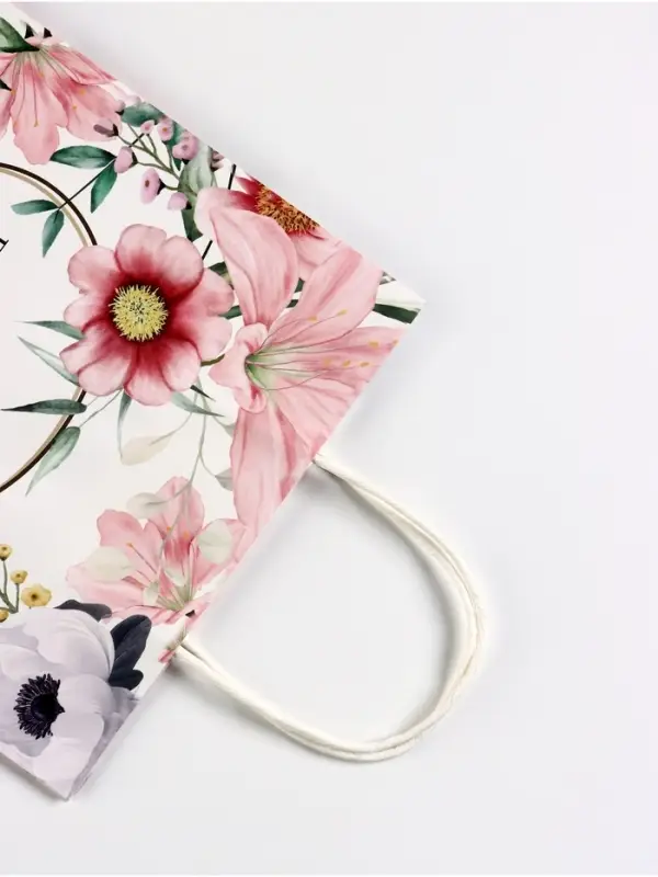 Пакет подарочный крафт, «Самой прекрасной», 21×11×27 см