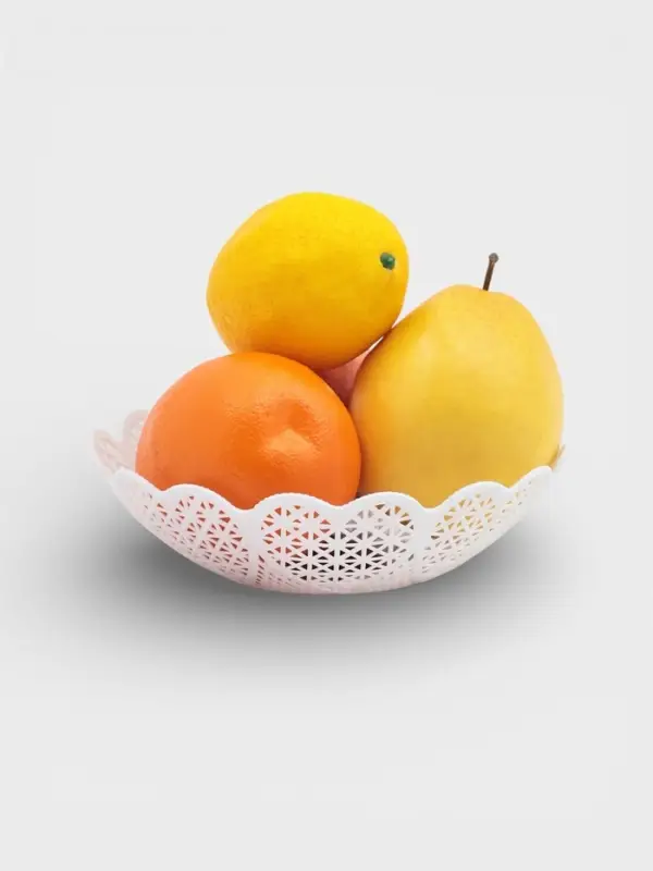 Ваза для хлеба и фруктов &laquo;Кубань. Сердце&raquo;, 18&times;4.5 см, белый, рисунок МИКС