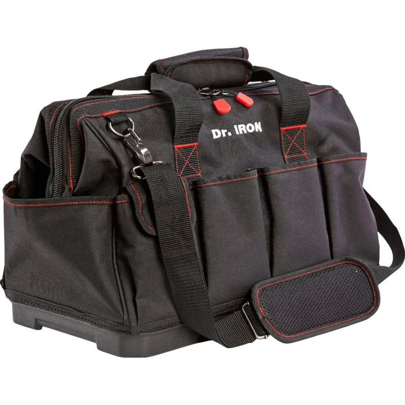 Сумка для инструмента с ремнем, пластиковое дно 42х23,5х27 Dr.IRON(DR1025)
