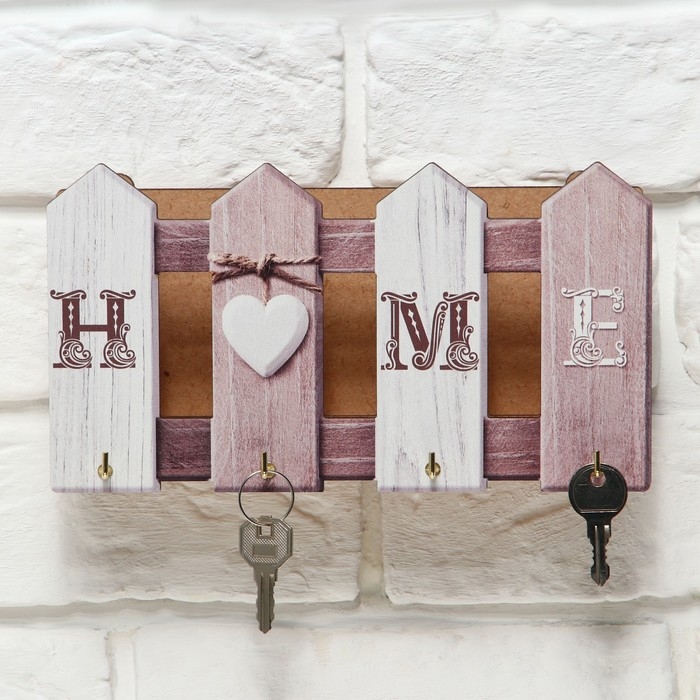 Ключница настенная HOME, 22,7 х 12,2 см. Ключница настенная HOME, 22,7 х 12,2 см.