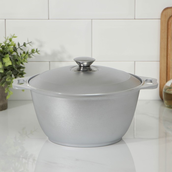 Кастрюля алюминиевая, 3 л, 30×24,5×12 см Кастрюля алюминиевая, 3 л, 30×24,5×12 см