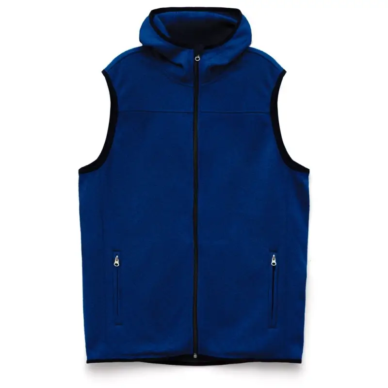 Жилет с капюшоном унисекс Gotland, синий, размер S Жилет с капюшоном унисекс Gotland, синий, размер S