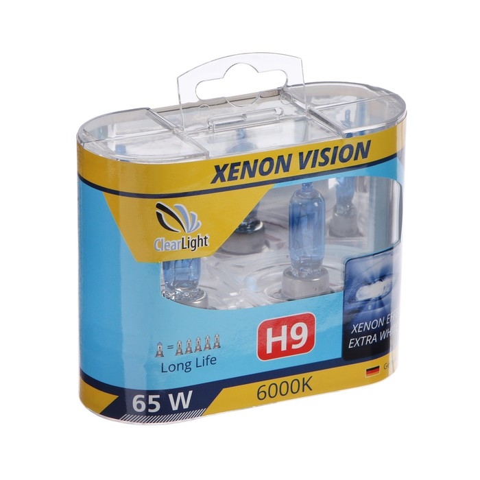 Лампа автомобильная Clearlight XenonVision, H9, 12 В, 65 Вт, набор 2 шт Лампа автомобильная Clearlight XenonVision, H9, 12 В, 65 Вт, набор 2 шт