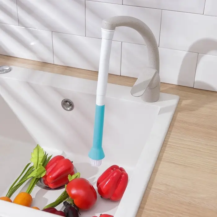 Щётка - насадка на кухонный кран, диаметр отверстия 2,5 см, длина 32 см, длина щётки 2,5 см Щётка - насадка на кухонный кран, диаметр отверстия 2,5 см, длина 32 см, длина щётки 2,5 см