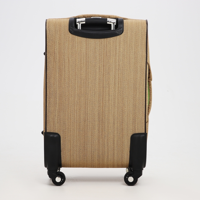 Чемодан средний 52 л (M), отдел на молнии, с расширением, кодовый замок, цвет бежевый Чемодан средний 52 л (M), отдел на молнии, с расширением, кодовый замок, цвет бежевый