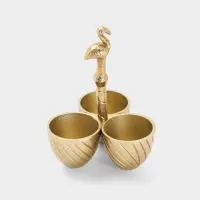 Менажница &laquo;Фламинго&raquo;, 14&times;14&times;21 см, алюминий