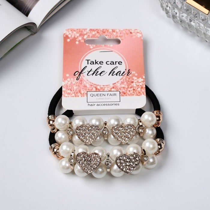 Резинка для волос Резинка для волос "Тайна морей" (набор 2 шт) сердца