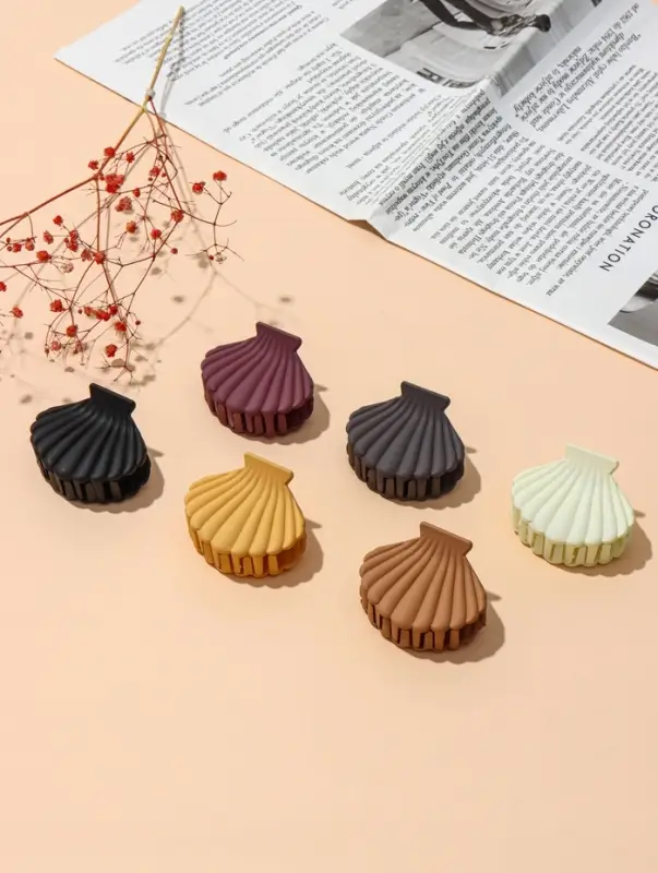 Крабик для волос &laquo;Артемида&raquo; ракушка, 6&times;4.5 см, матовый, МИКС