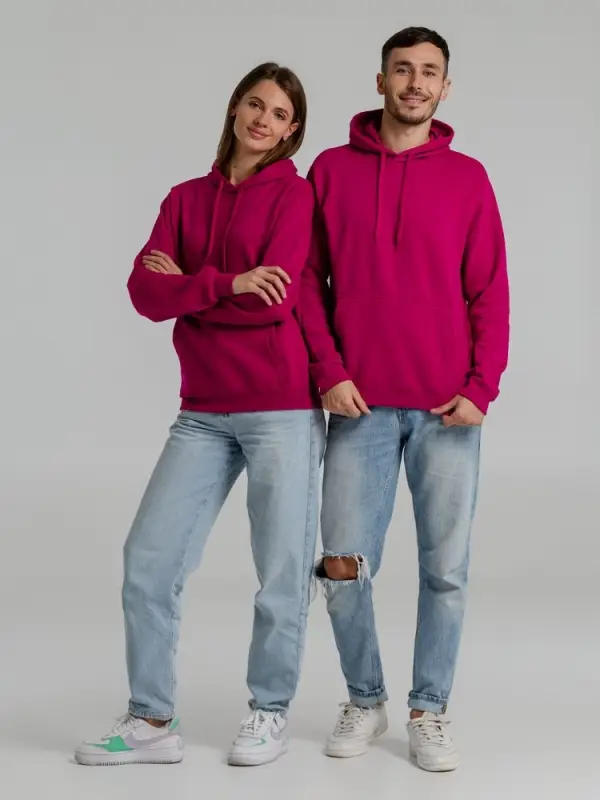 Толстовка с капюшоном Snake II ярко-розовая (фуксия), размер XS Толстовка с капюшоном Snake II ярко-розовая (фуксия), размер XS