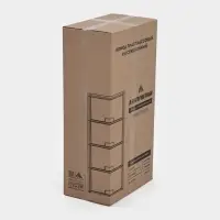 Комод 4-х секционный &laquo;Колорит&raquo;, пластик, 47.5&times;30&times;94 см, МИКС