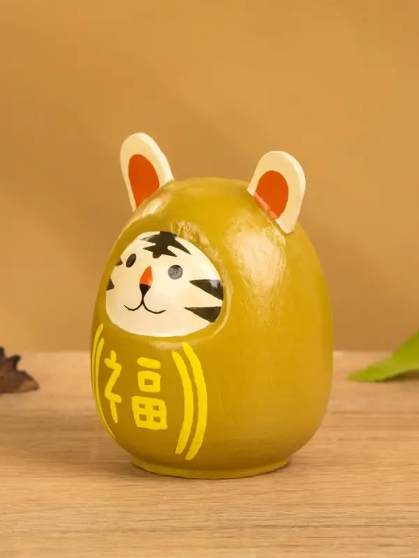 Кокэси кукла &laquo;Кокеши. Тигренок&raquo;, 6&times;6&times;9 см, жёлтая