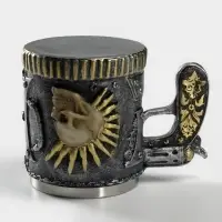 Кружка &laquo;Панк.Череп. Хэллоуин&raquo;, 400 мл, 14.5&times;9&times;11 см, нержавеющая сталь, серебристая