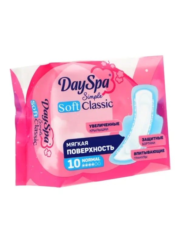 Прокладки Day Spa Simple классик, нормал, софт, 10 шт.