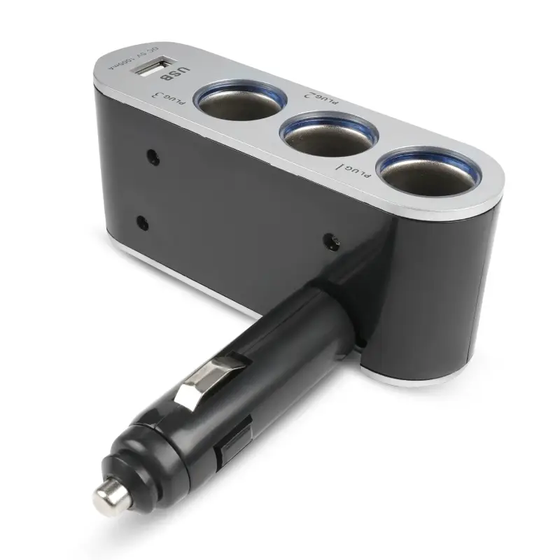 Разветвитель прикуривателя AVS 12/24 (на 3 выхода+USB) CS312U