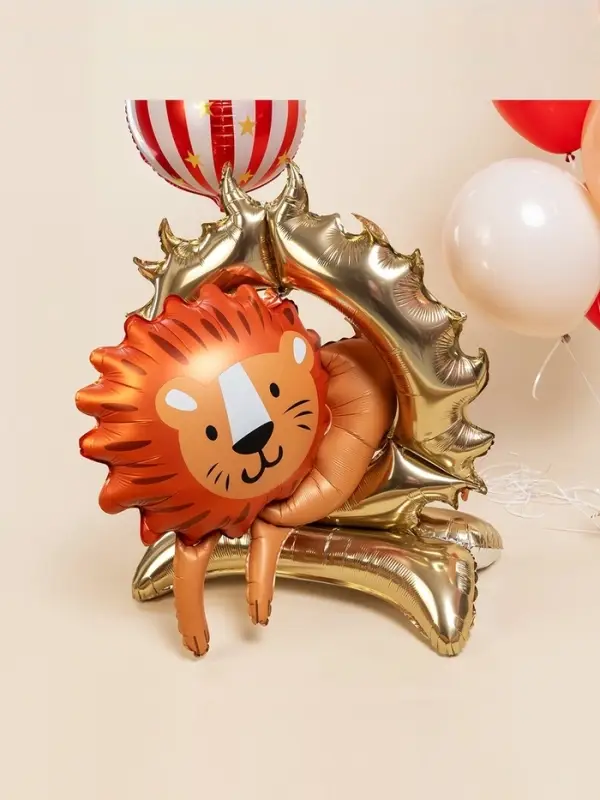 Воздушный шар фольгированный 3D 44 Воздушный шар фольгированный 3D 44" «Цирк. Лев», только под воздух