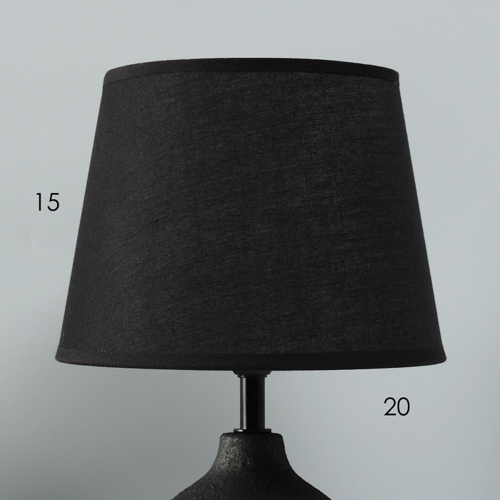 Лампа настольная Лампа настольная "Тезис" 1х40Вт Е14 черный 20х20х32см