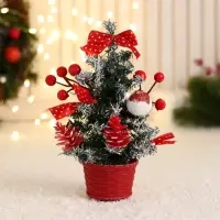 Искусственная ёлка настольная &laquo;Зимнее волшебство. Праздничная&raquo;, 10&times;17 см, ПВХ ветки