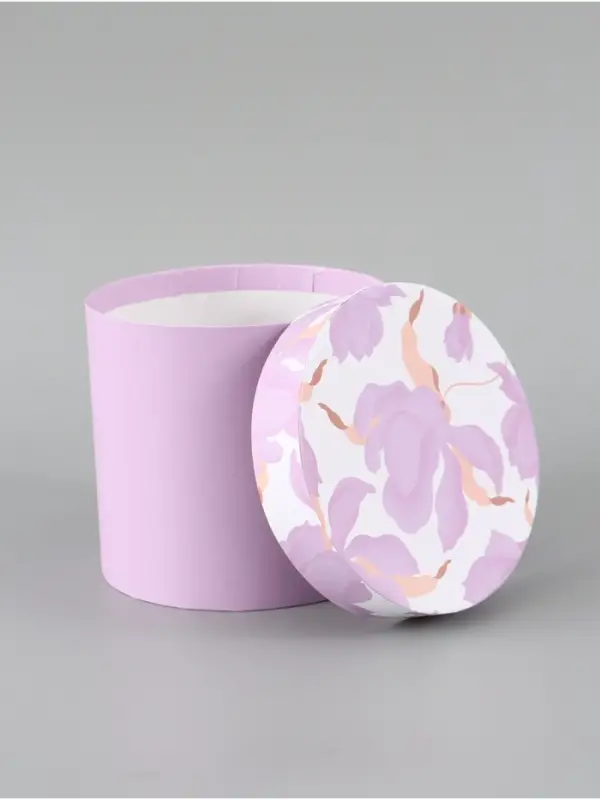 Набор шляпных коробок 5 в 1 &laquo;Нежные лилии&raquo;, 13 &times; 14 ‒ 19.5 &times; 22 см