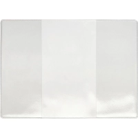 Обложка для паспорта труд. книжки нов. образца,прозрачн.,132x183, 1071.К(Э)