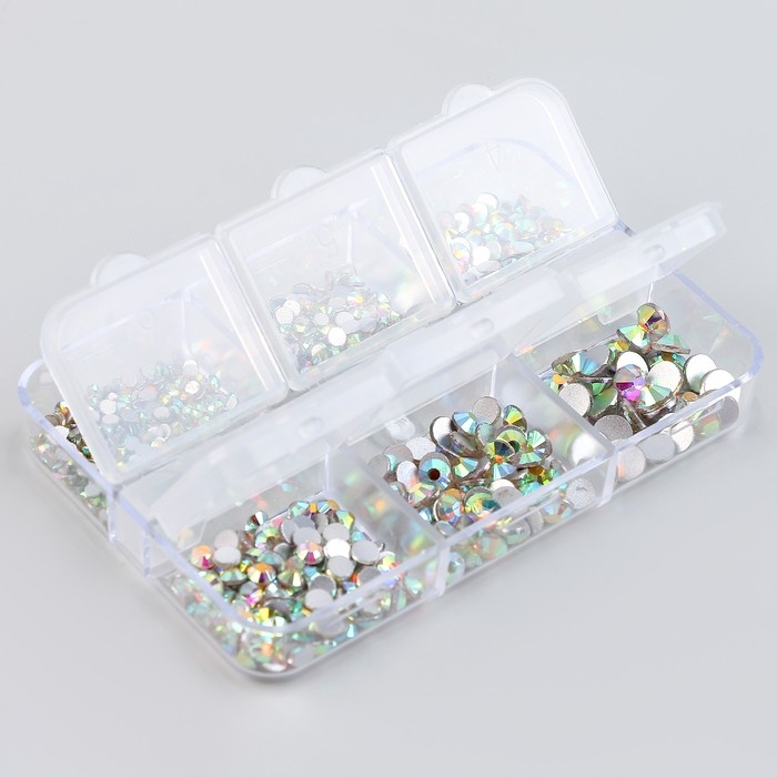 Набор страз «Стёклышко», 6 размеров — от 1,9 до 4,6 мм Набор страз «Стёклышко», 6 размеров — от 1,9 до 4,6 мм