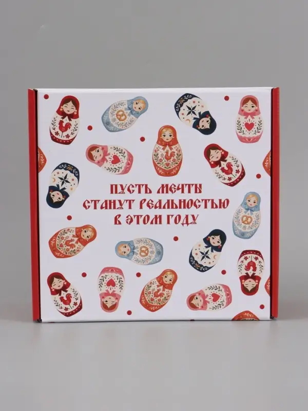 Коробка подарочная самосборная &laquo;Русский стиль&raquo;, 24&times;24&times;12 см