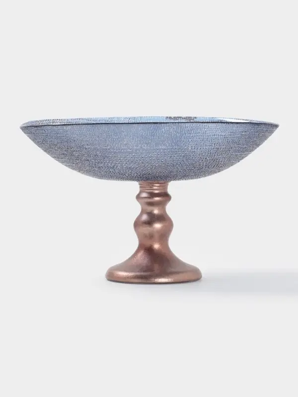 Блюдо сервировочное Inspiration, d=22 см, на ножке, стекло, фиолетовое