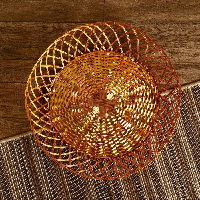 Корзинка для фруктов Корзинка для фруктов "Ирфан" алюминий, 46х46х9 см