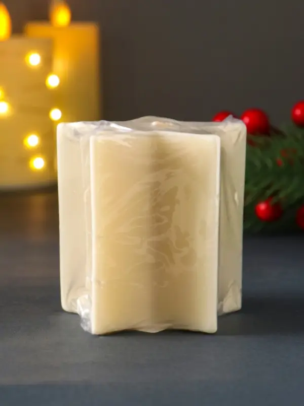 Свеча "Большая звезда" 75*75*75мм, белая