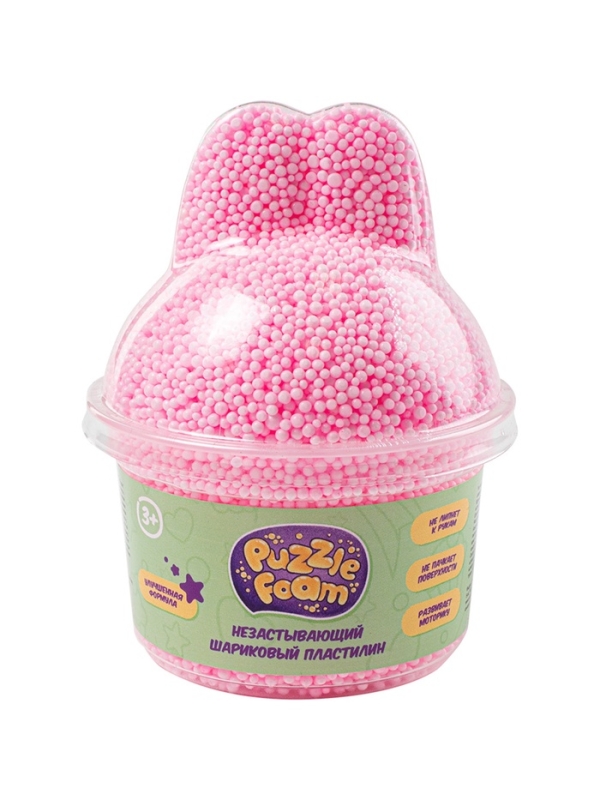 Шариковый пластилин Crazy Clay, с фигурной крышкой зайчик FM050 Шариковый пластилин Crazy Clay, с фигурной крышкой зайчик FM050