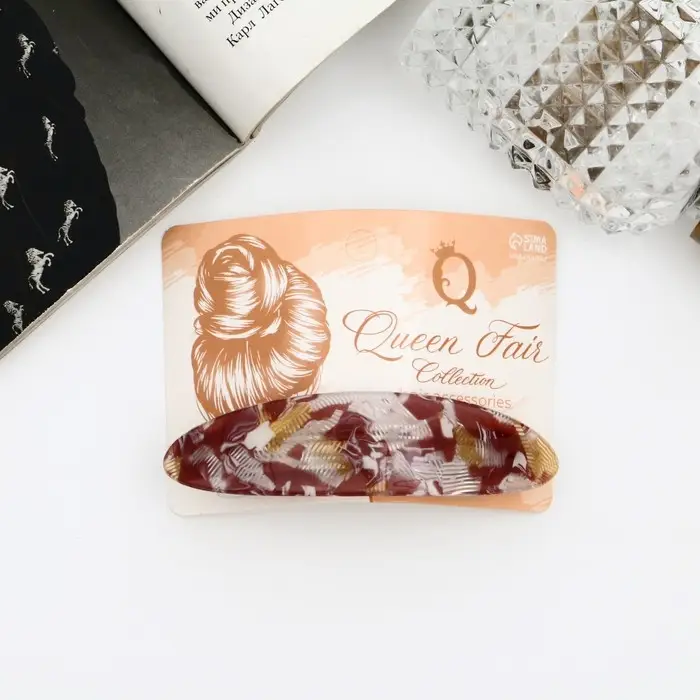 Заколка - автомат для волос «Рапсодия», 9 см, МИКС Заколка - автомат для волос «Рапсодия», 9 см, МИКС